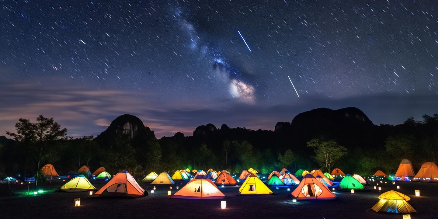 钟山石林星空露营节盛大启幕,喀斯特地貌下共赏英仙座流星雨