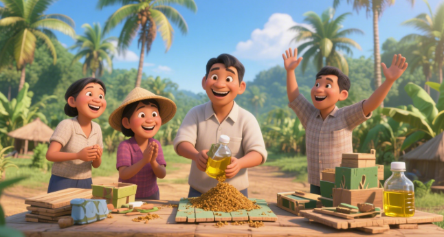 佛统皇家大学材料科学学院研发 “棕榈油渣环保板材”，成本降 35%，替代木质建材