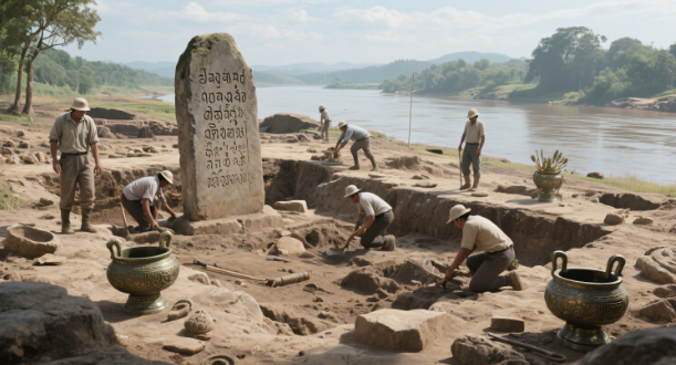 法政大学考古团队发现公元 9 世纪古孟王国遗址 填补东南亚历史研究空白