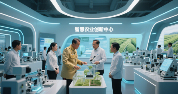 哇集拉隆功国王莅临农业大学视察 为 “智慧农业创新中心” 揭幕