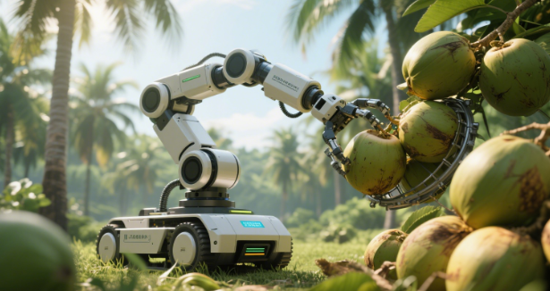 农业大学研发 “智能椰果采收机器人” 效率提升 3 倍
