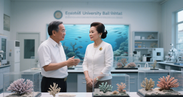 诗琳通公主视察东方大学 为皇室海洋保护实验室揭幕